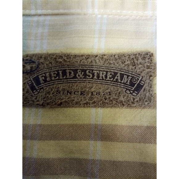 Covington Field and Stream Yellow Red Button Down Collared Shirts Size M - Picture 7 of 15